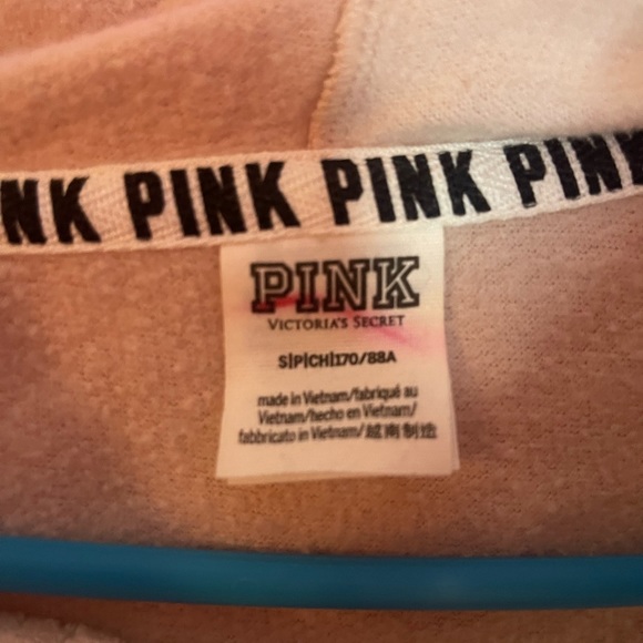 PINK cropped hoodie - Picture 2 of 2